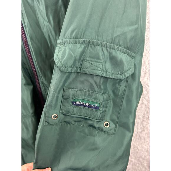 Eddie Bauer Outdoor Outfitters Hooded Nylon Jacket Men’s Large Tall Green - Picture 4 of 11
